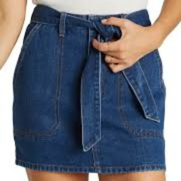 Billabong Live Simple Indigo Denim Skirt Dark Wash Size 29 - Picture 3 of 7